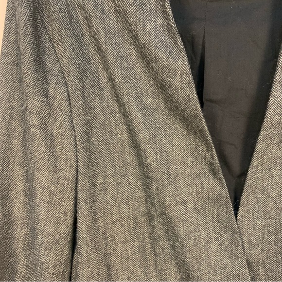 Zara Herringbone Oversized Wool Blend Blazer Jacket - Picture 8 of 15